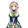 PC正面にあしらわれた傘を手にしたしぐれういさんのイラスト