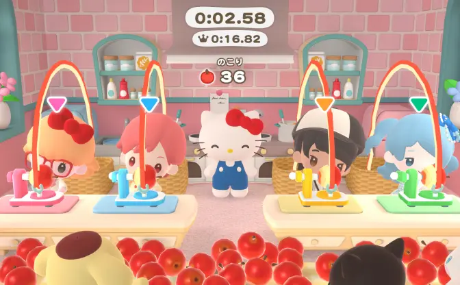 ゲーム『サンリオ パーティランド』発売日決定　145体以上のサンリオキャラと遊べる協力型ミニゲーム