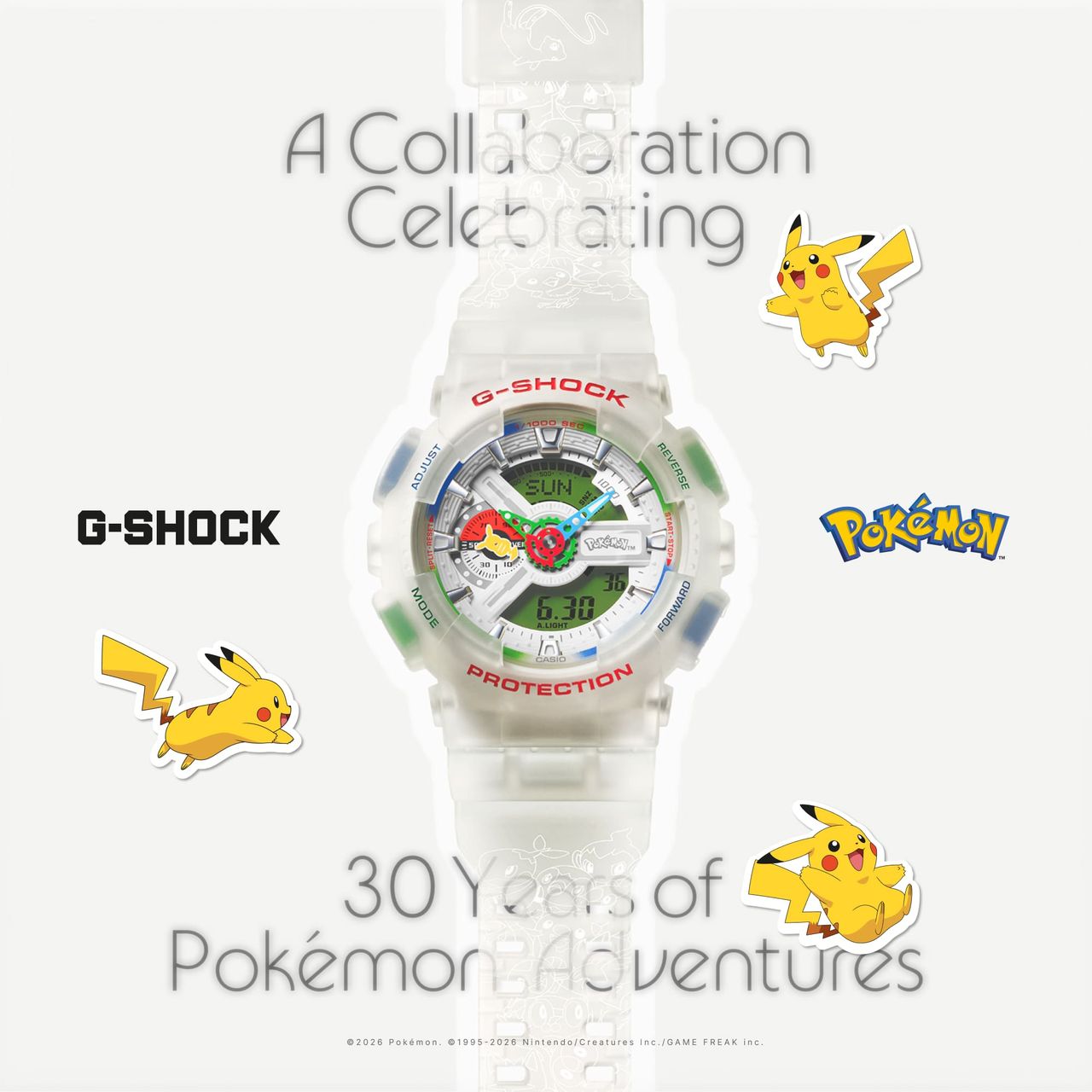 G-SHOCK「ポケットモンスター」30周年記念モデル