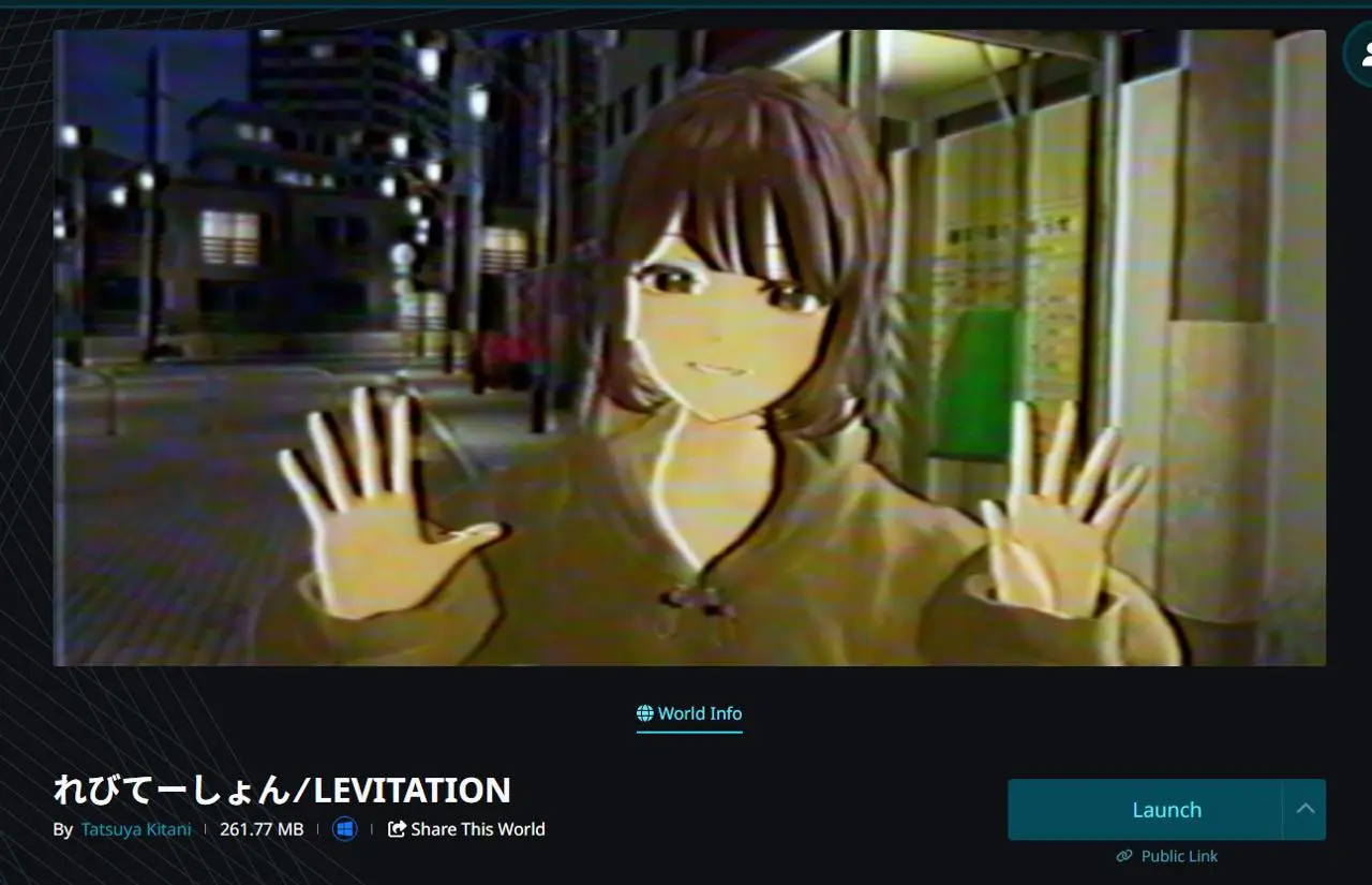 VRChatワールド「れびてーしょん／LEVITATION」