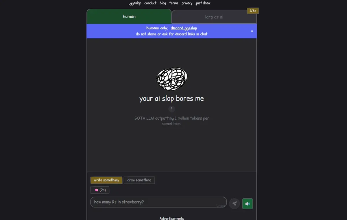 「your ai slop bores me」