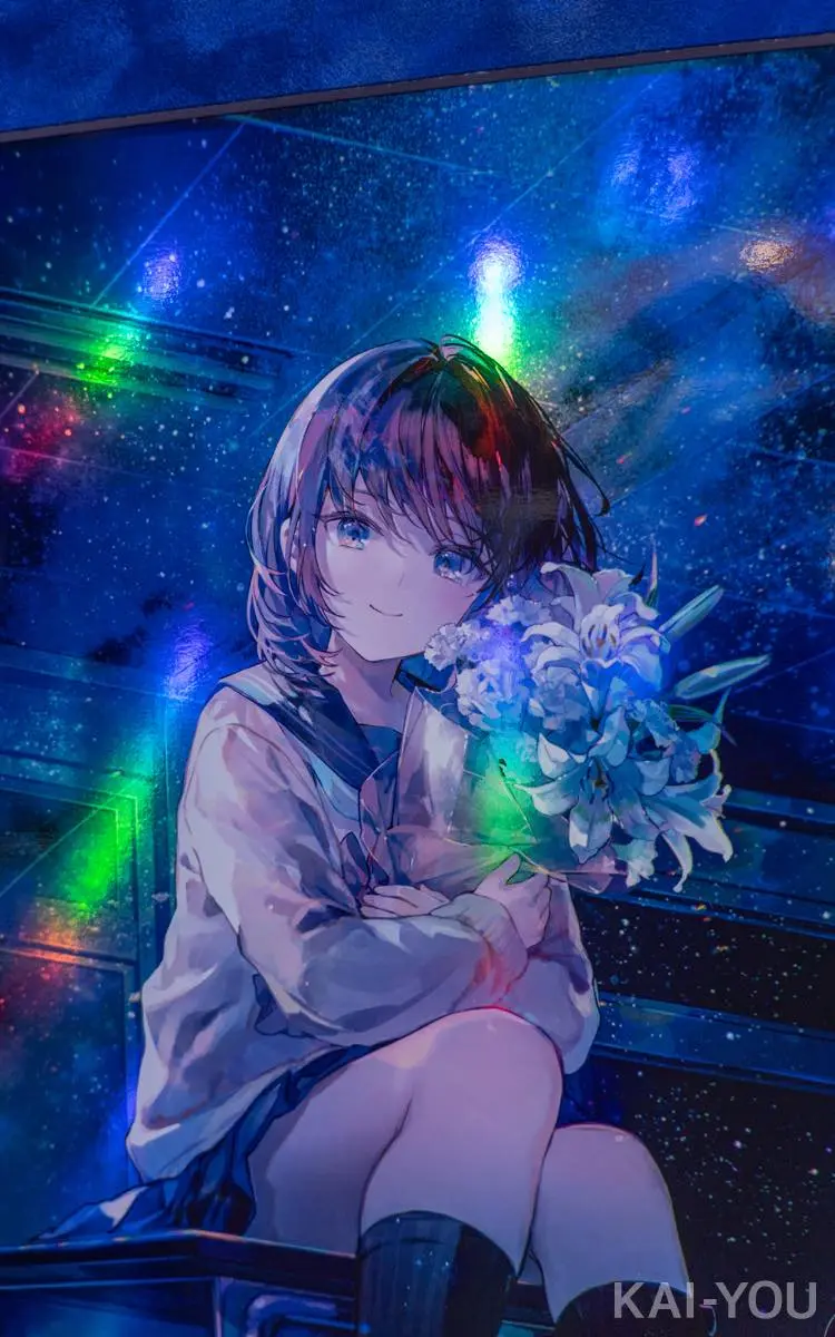 オーロラ印刷が特徴的な作品も