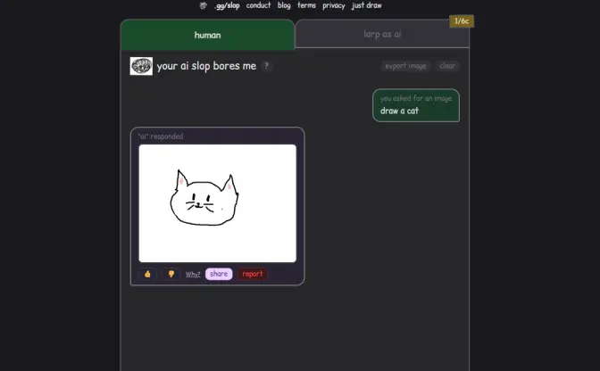 人力でチャット型AIを再現する謎サイトに注目　人間 vs AIの対立をユーモラスに風刺