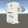開発中の「呼び込み君」の公式3Dモデル。背面も作り込んでいるようだ