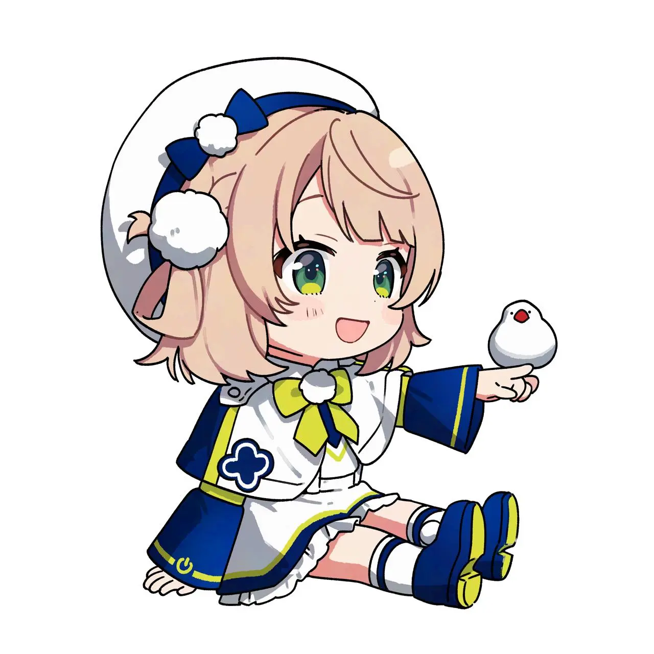 ななさんのお気に入りは、文鳥を手に乗せたしぐれういさん Art by なな／©Ui Shigure