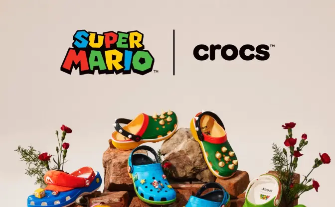 Crocs「スーパーマリオ」コラボアイテム発売決定　クッパモデルの棘が痛そう