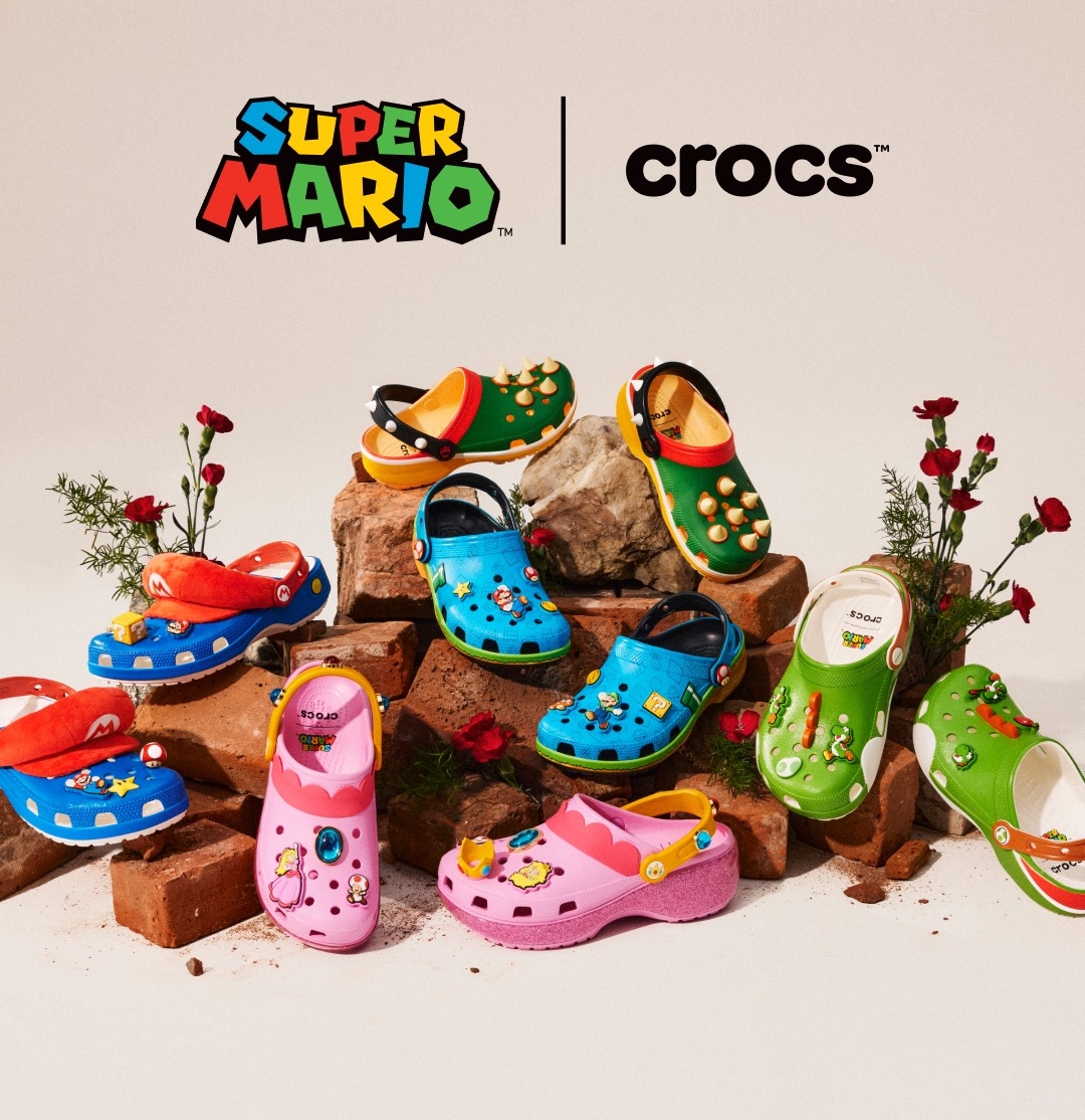 ま*る様 【最安・早い者勝ち】クロックス マリオ コラボ(26cm) Crocs「スーパーマリオ」コラボアイテム発売決定 クッパモデルの棘が痛
