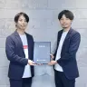 株式会社baton 代表取締役 衣川洋佑さん（左）と株式会社BOUKEN WORKS 代表取締役 吉野禎央さん（右）