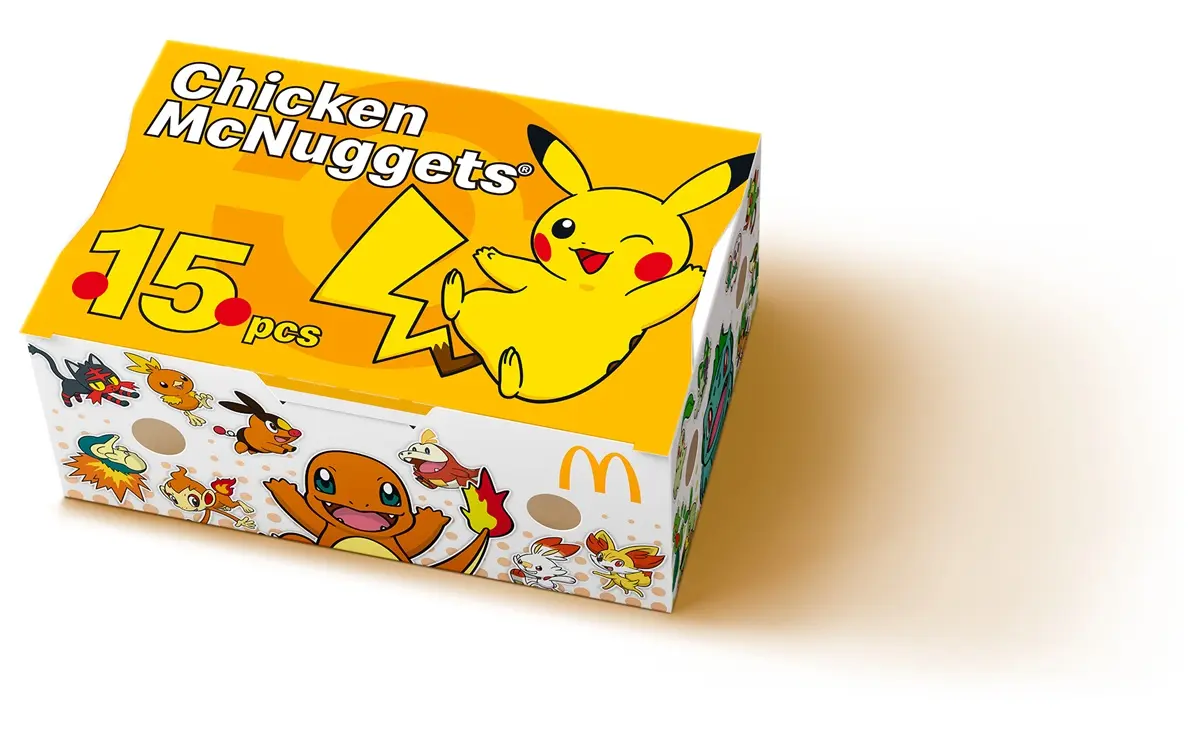 「チキンマックナゲット 15ピース」ポケモンデザインパッケージ
