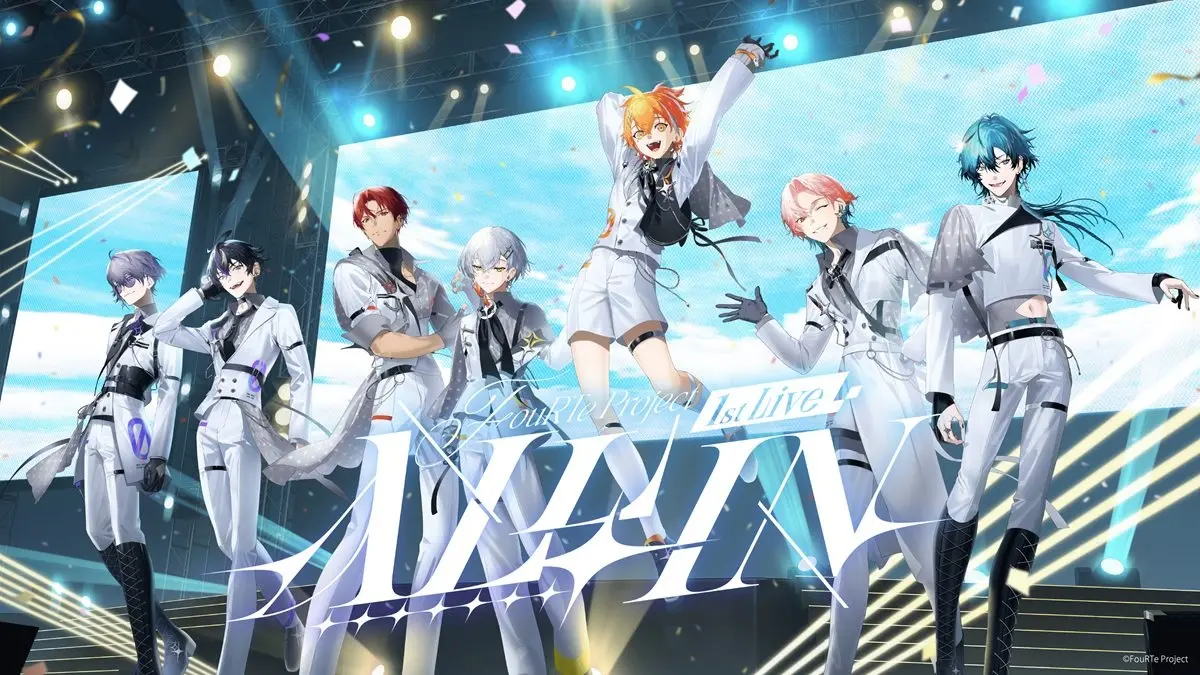 VTuberアイドルグループ「FouRTe Project」、1stライブ「ALL IN」キービジュアル公開