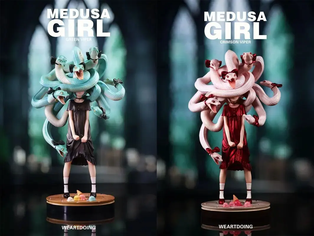イラストレーターよしおかの「メデューサガール」フィギュア化　もじゃもじゃ可愛い！