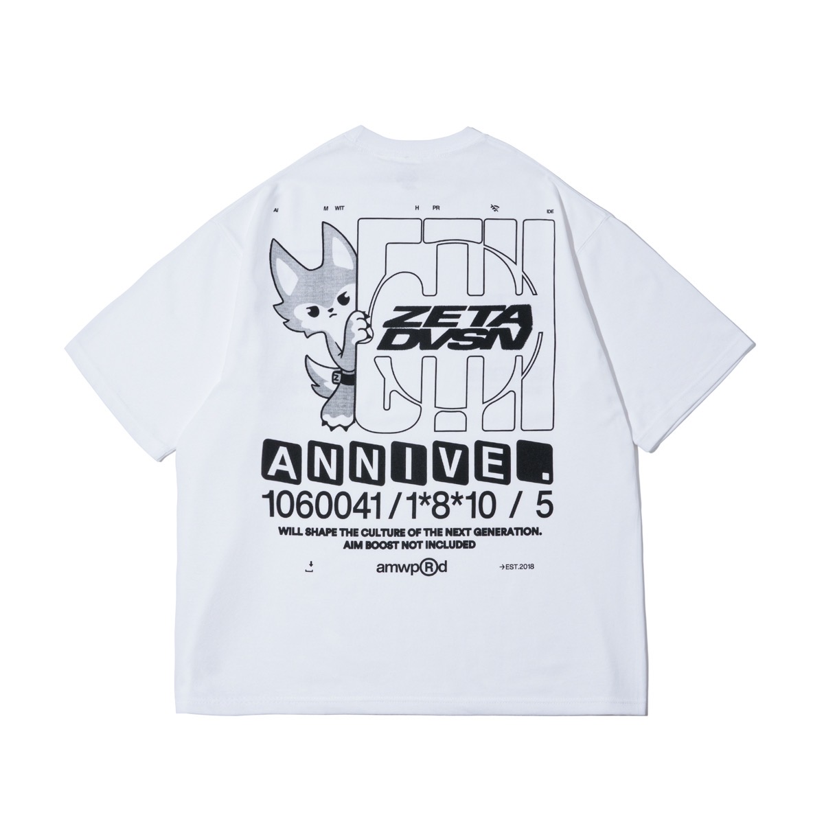 「ZETA DIVISION 5TH ANNIVERSARY TEE / WHITE」