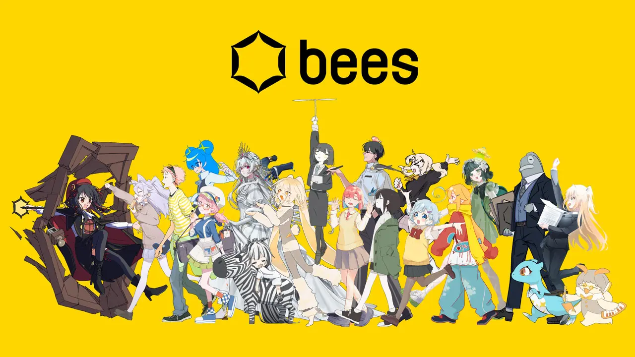 beesの各メンバーがキャラクターを制作したイラスト