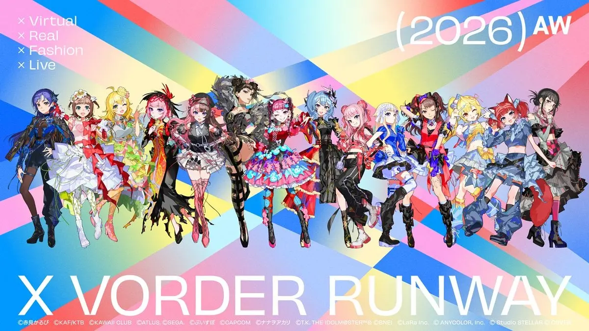 星街すいせい、赤見かるび、花譜らの衣装をMika Pikazoがデザイン 「X VORDER RUNWAY」キービジュアル公開