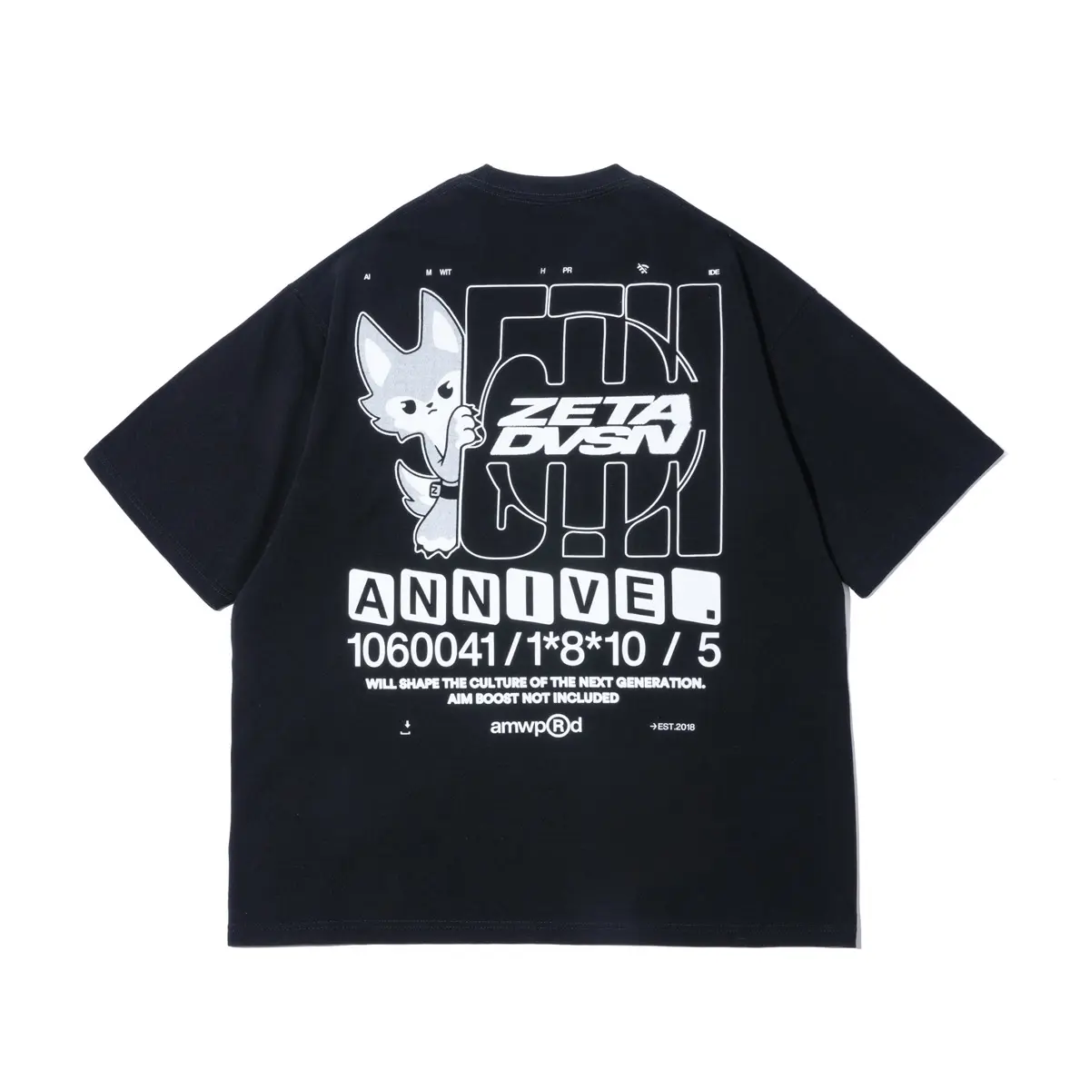 「ZETA DIVISION 5TH ANNIVERSARY TEE / BLACK」（8,800yen）