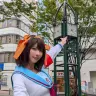えなこさんが「アナザースカイ」で披露した涼宮ハルヒのコスプレ／画像は番組公式Xから