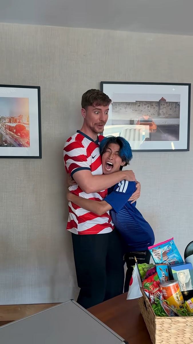 W杯の“オーバーリアクション”で注目のガミックス、世界一のYouTuber「MrBeast」と邂逅