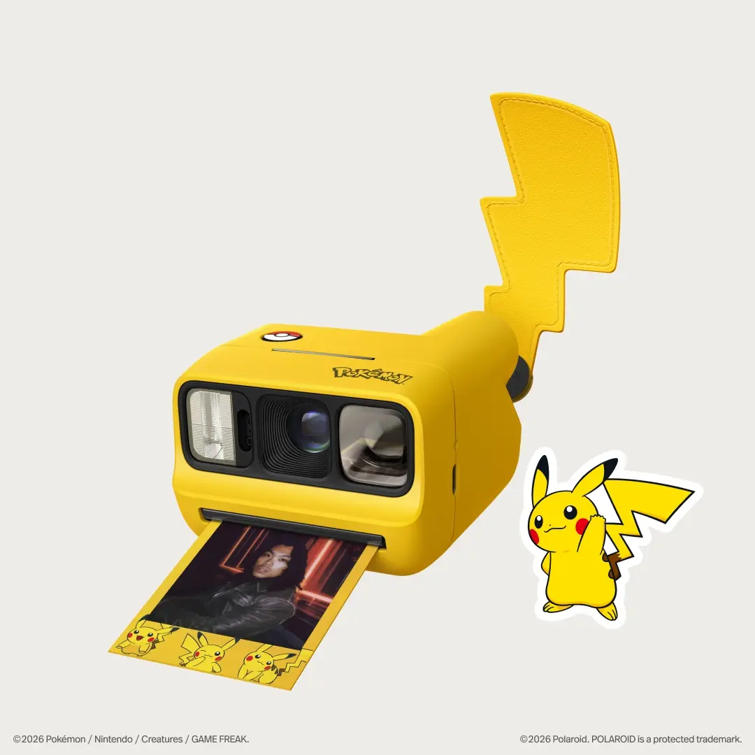 ポケモン×Polaroidが初コラボ ピカチュウの“しっぽ”付きカメラがかわい