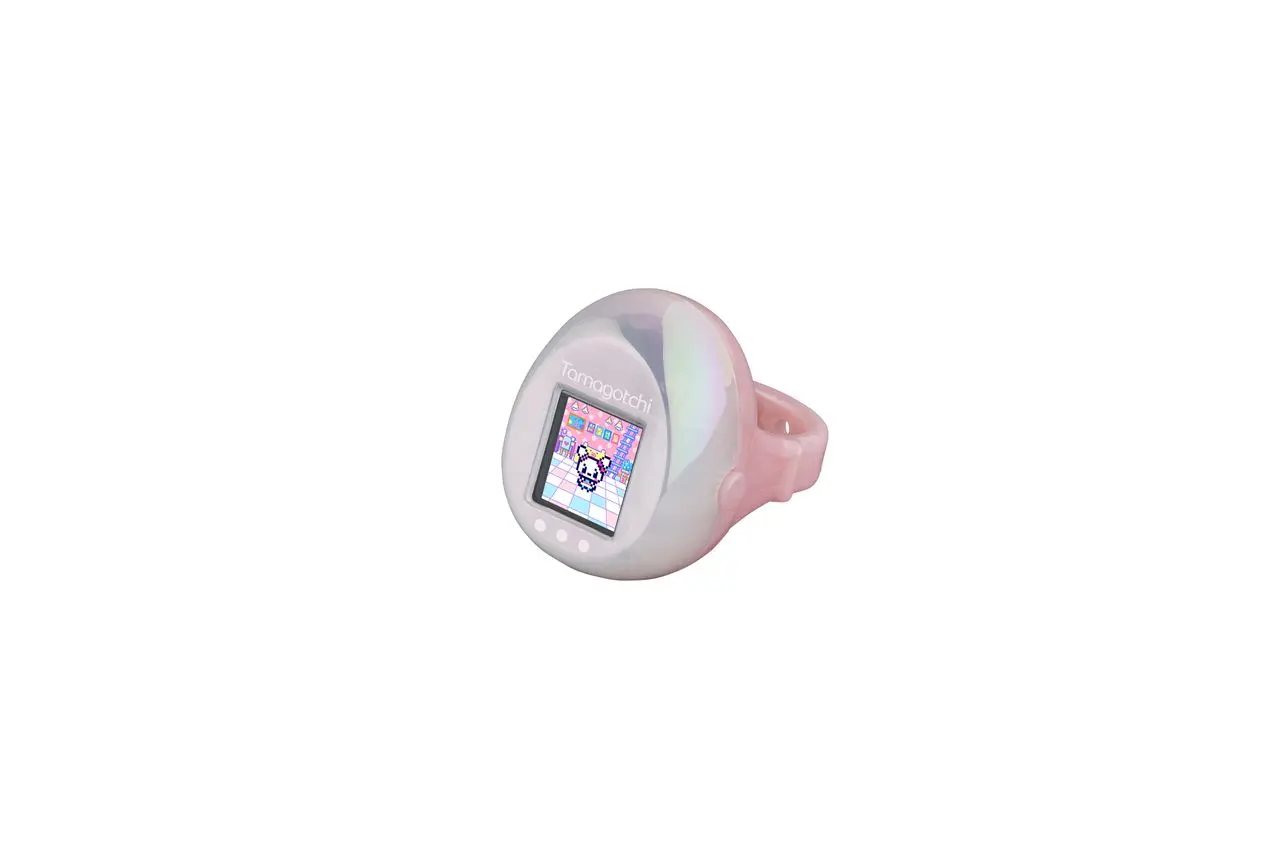 「Tamagotchi ring」Pink&Pearl White