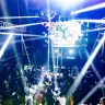 2FのDJライブ＆ライブドローイングの様子