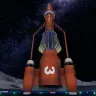 VRChatに登場したサンダーバード3号／筆者撮影