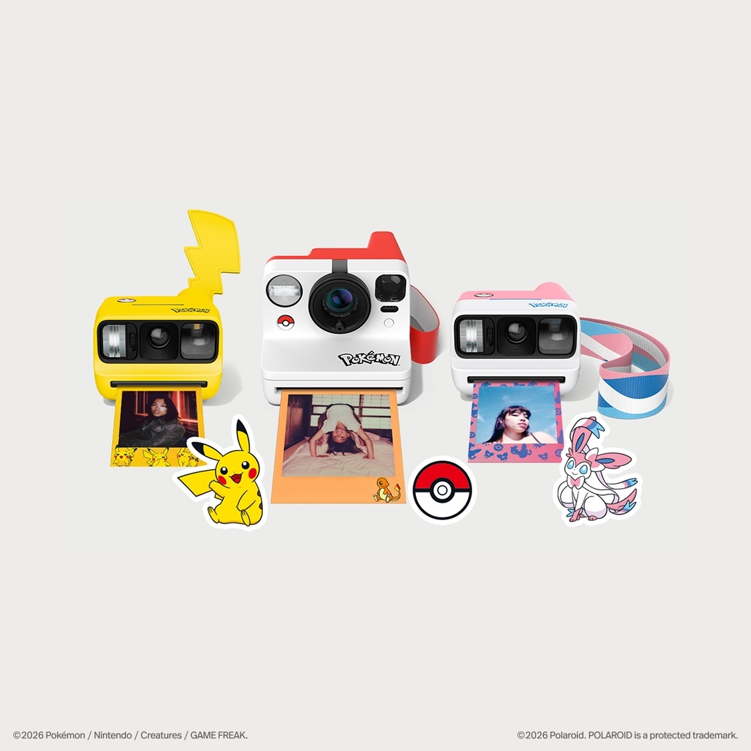 ポケモン×Polaroidが初コラボ ピカチュウの“しっぽ”付きカメラがかわい