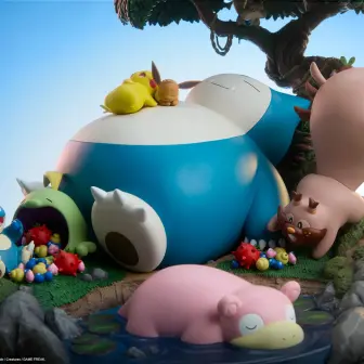 すやすや眠るカビゴンがかわいすぎる　海外製のポケモンジオラマが高クオリティ