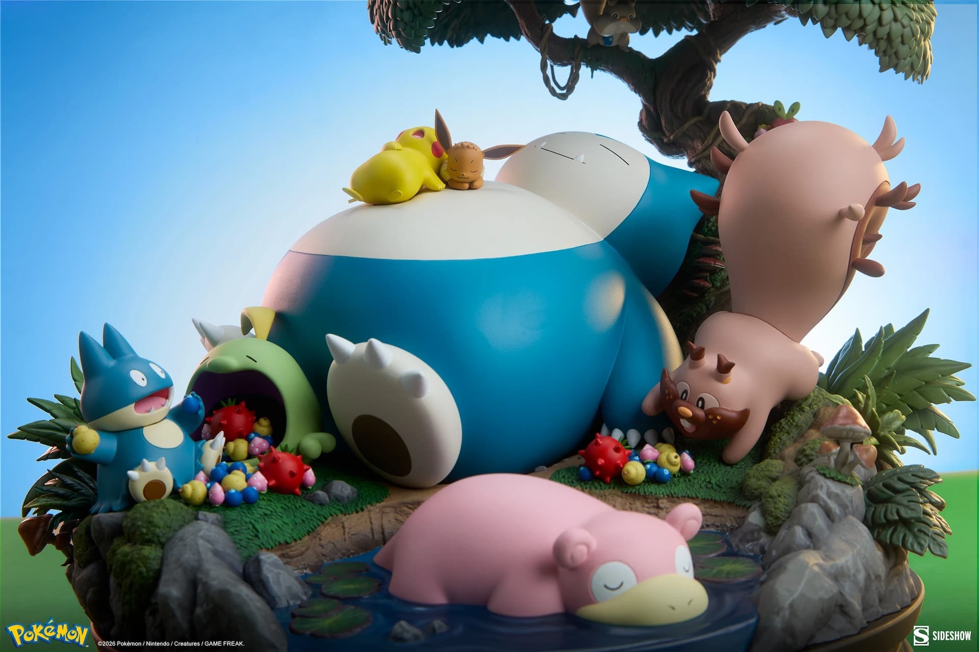 すやすや眠るカビゴンがかわいすぎる 海外製のポケモンジオラマが高