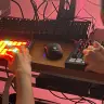 6時間にわたり2人はこの状態でVJを続け、リアルタイムで映像をつくり出していた