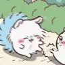 ちいかわに蹴られるモモンガ（アニメ『ちいかわ』第270話「涸れた③」より）