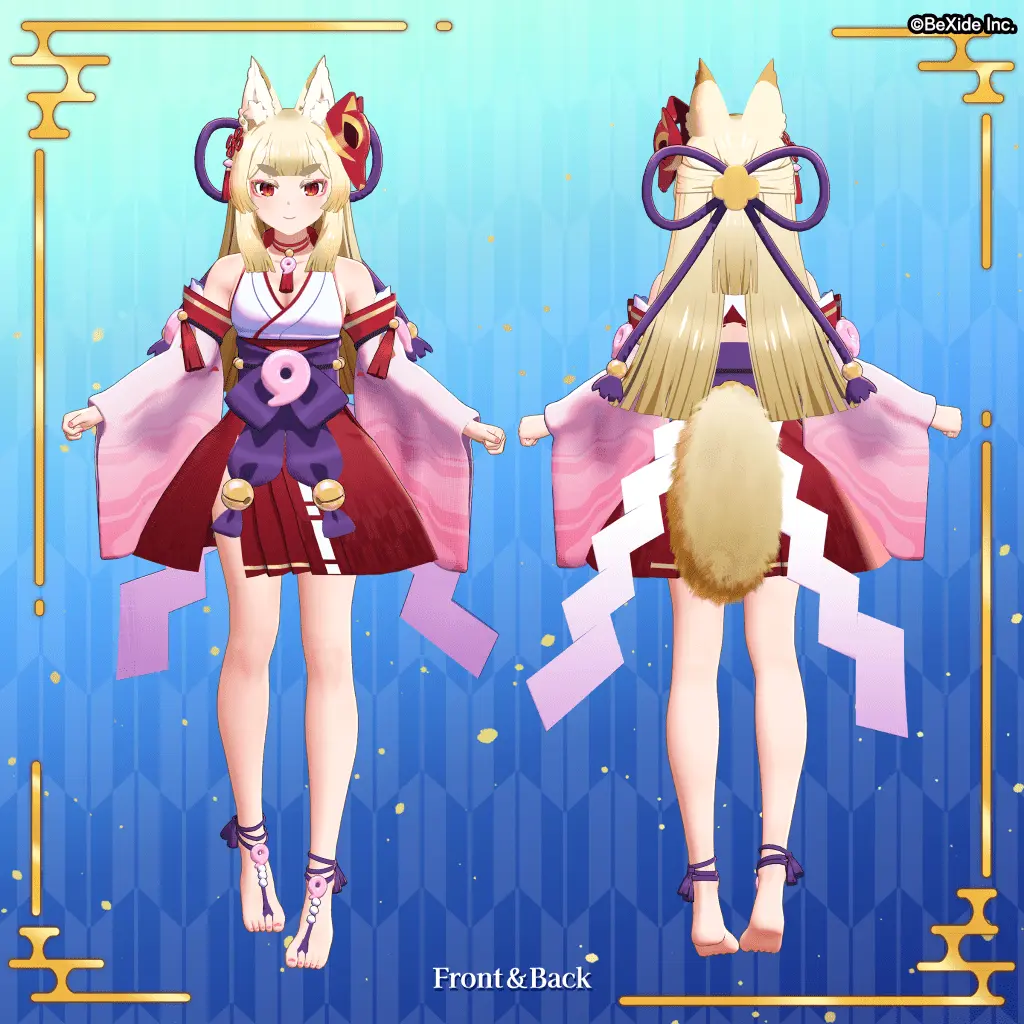 VRChat向け3Dアバター「狐々路」