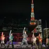 増上寺でのパフォーマンス