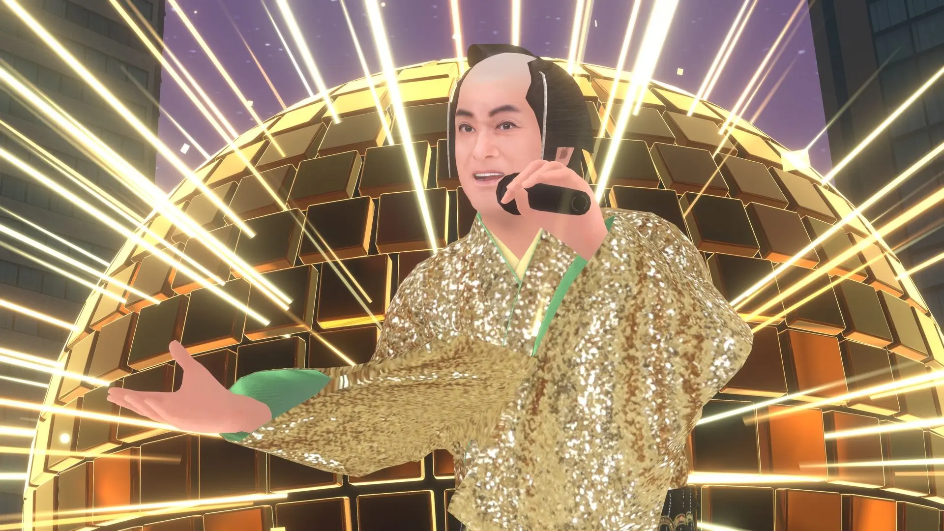巨大な松平健が1時間に1回、VRChatに降臨 「マツケンサンバⅡ」をフルコーラスで踊る謎空間に潜入