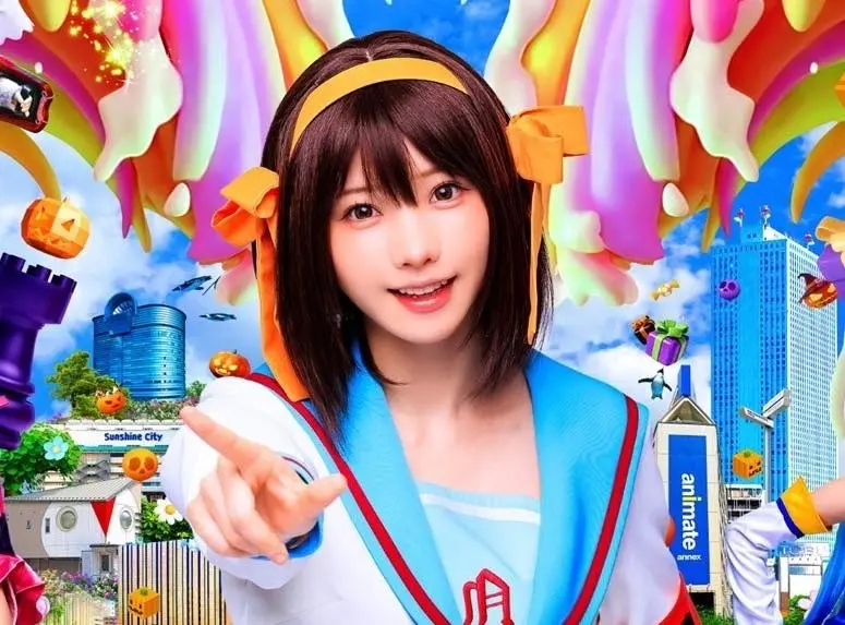 えなこ「池ハロ」に7年ぶりに出演　自身の“原点”涼宮ハルヒのコスプレ披露