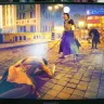 橋の真ん中に座っていたと思ったら、いきなり切りつけてきた恐ろしい御仁