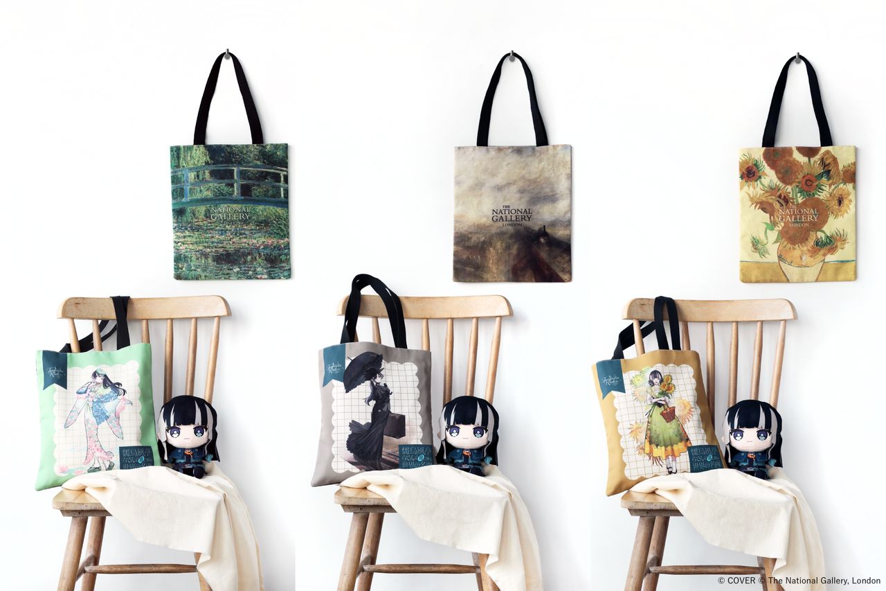 「儒烏風亭らでんの瞳に映る世界の名画——A Shared Art Journey」コラボグッズ「トートバッグ（全3種類）」