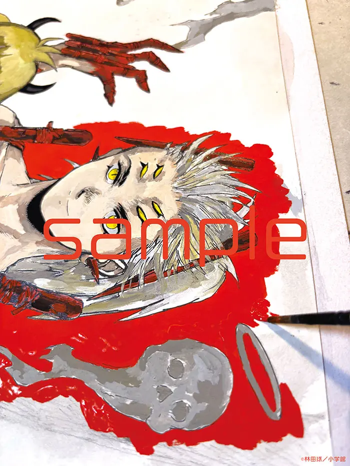描き下ろし表紙イラスト作画の様子