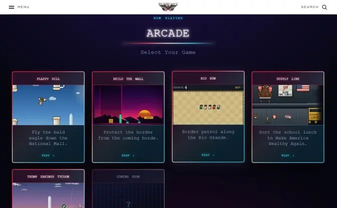 米ホワイトハウス、トランプ大統領の移民政策をゲーム化　SEGAを「MAGA」に、プレステやXboxもパロディ