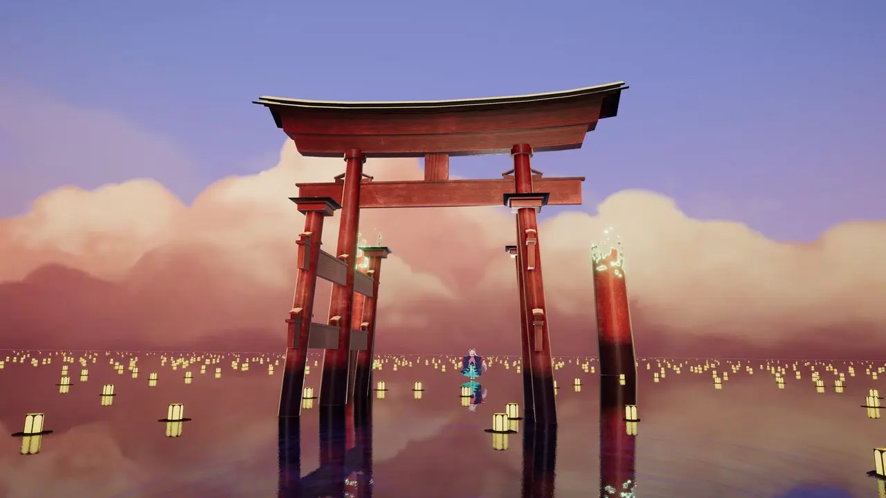 『超かぐや姫!』公式ワールド 全景