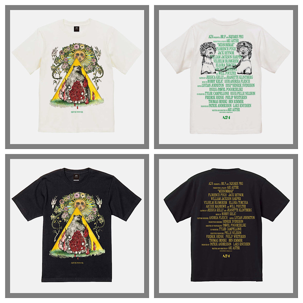 画家ヒグチユウコが描く、A24映画『ミッドサマー』のイラストがTシャツ