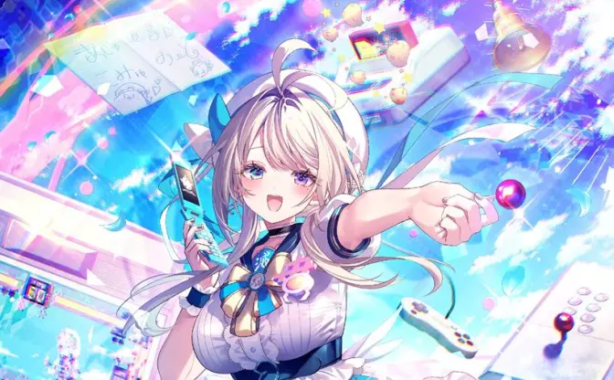 VTuber本阿弥あずさ主演のゲームが制作決定　東京ゲームショウでノベルティ配布