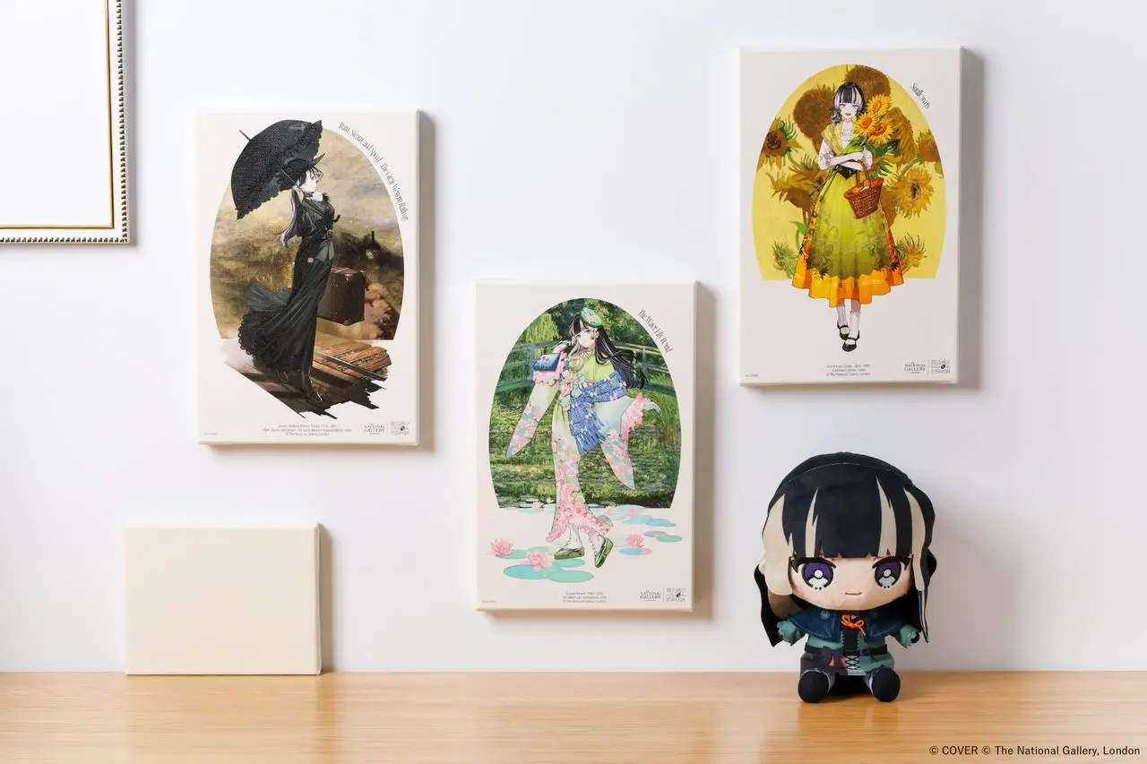 「儒烏風亭らでんの瞳に映る世界の名画——A Shared Art Journey」コラボグッズ「キャンバスアート(全3種類)」