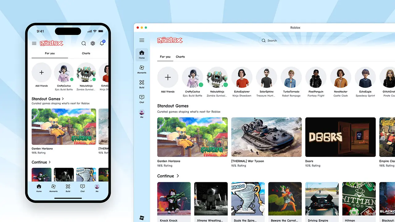 Roblox「Classic（クラシック）」アプリテーマ