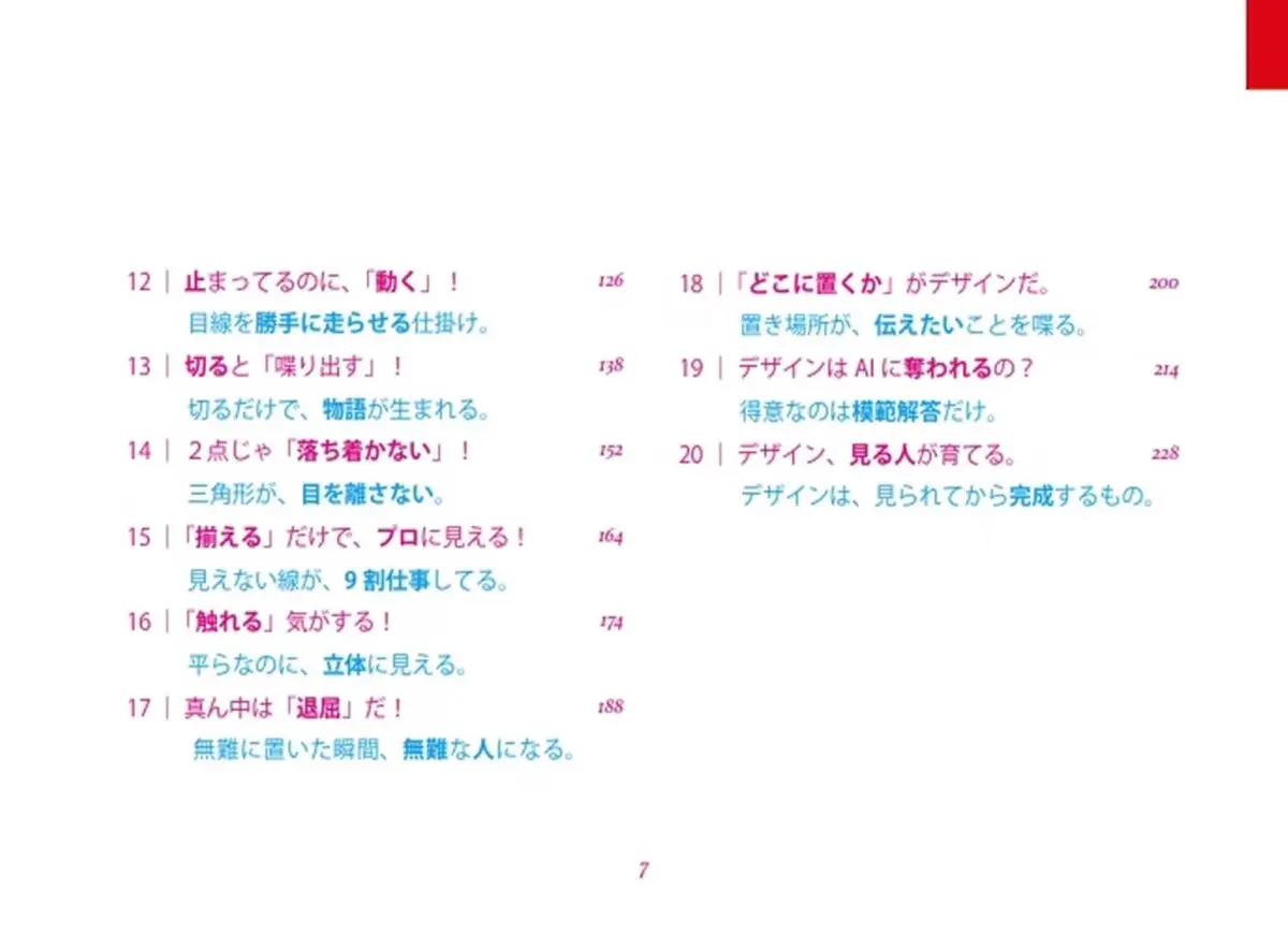 『Graphic Design (グラフィックデザイン), センスじゃなく、ルールだよ。』目次[2]