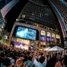 シネシティ広場で実施されたフリーライブ