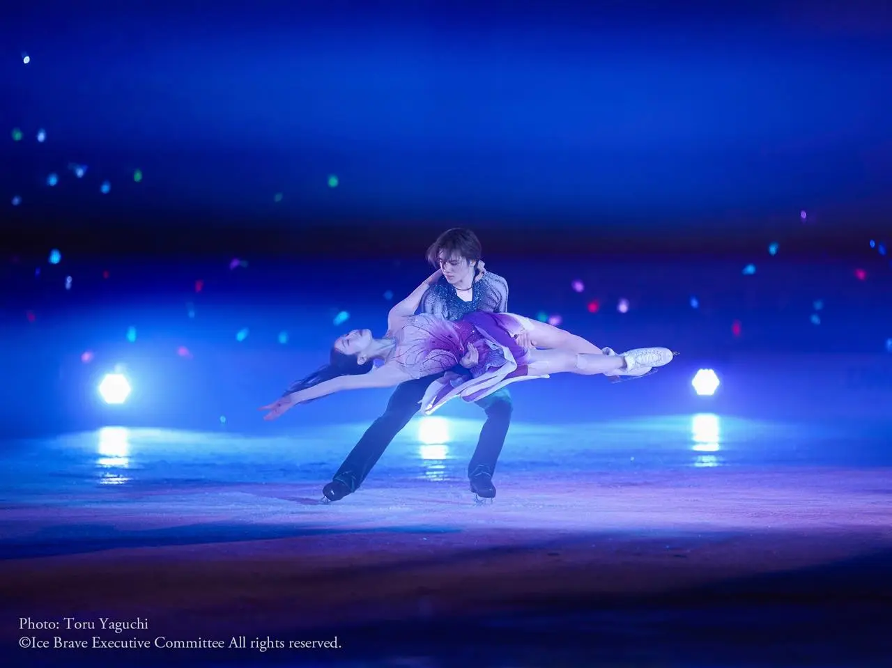 本田真凜さんと宇野昌磨さん