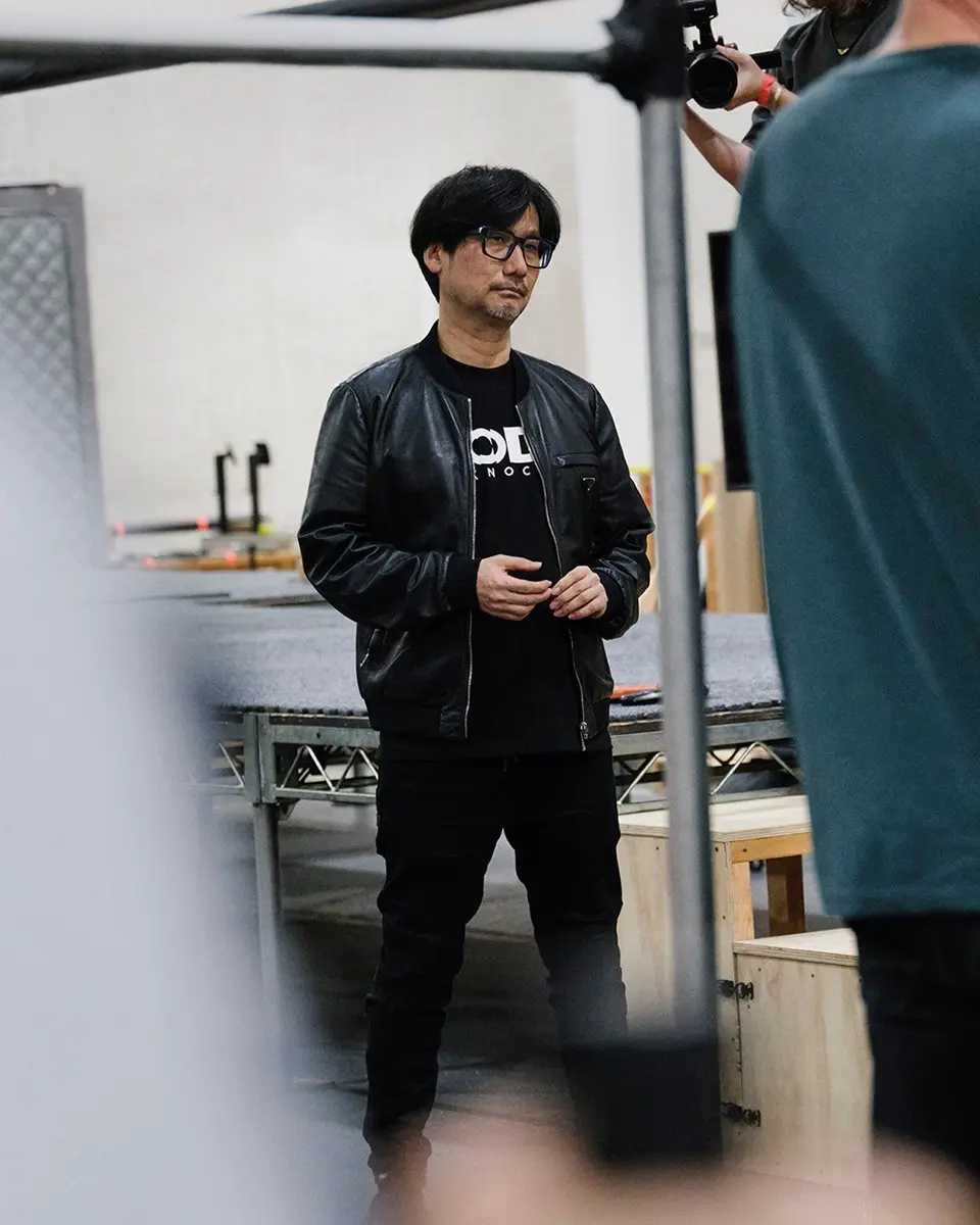 パフォーマンスキャプチャー収録に挑む小島秀夫さん