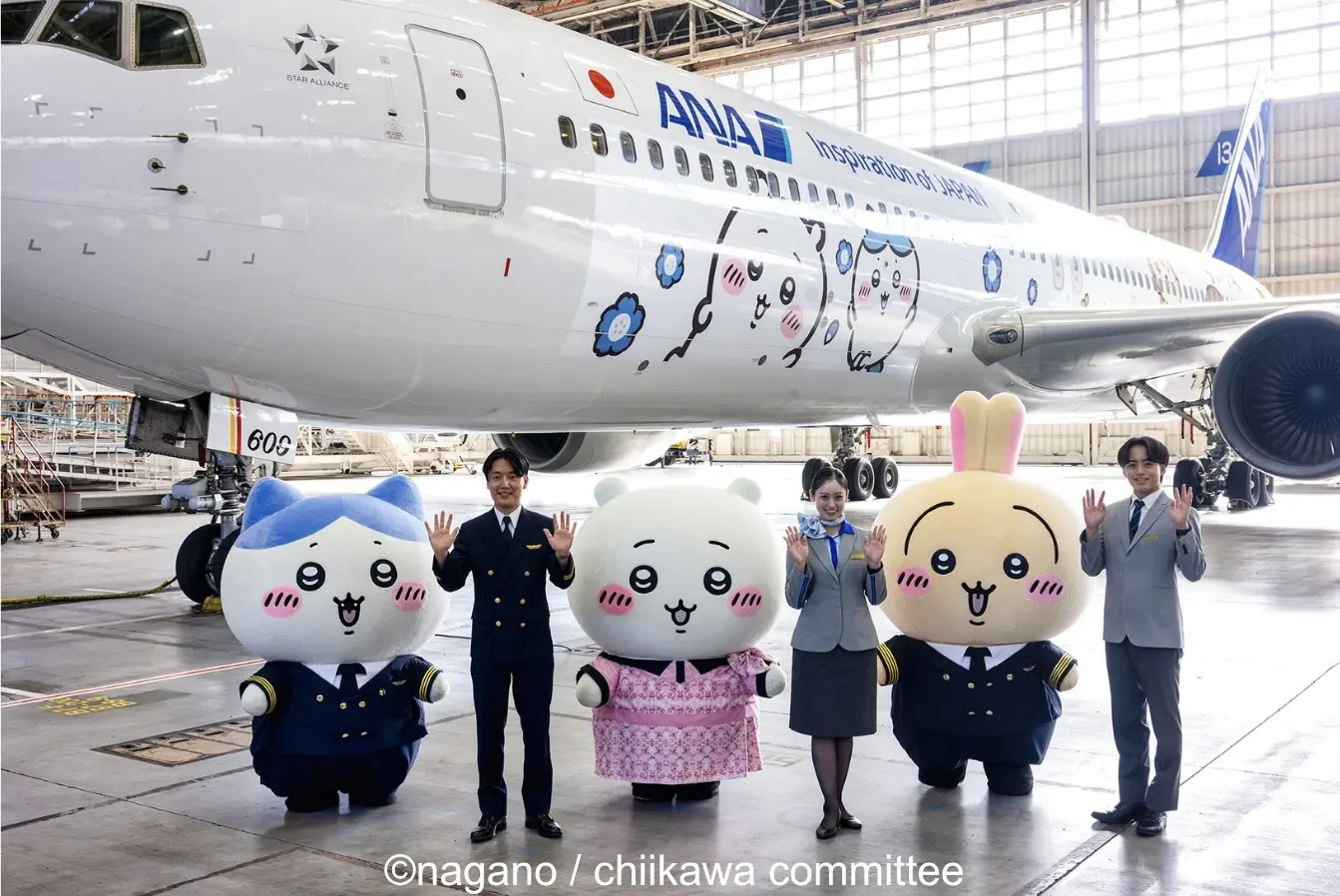 ANA「ちいかわジェット」が運航開始　陸海空を制覇する最強キャラコンテンツに