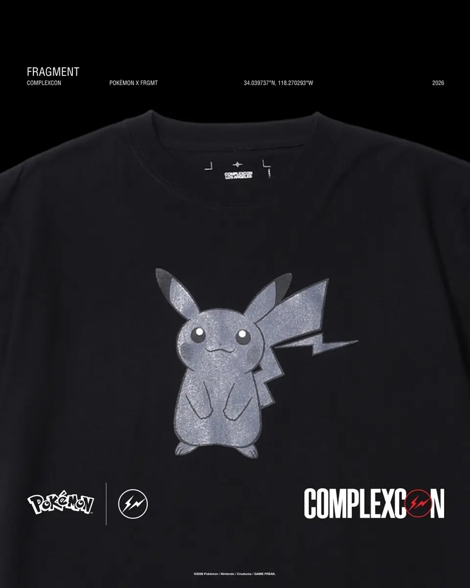 漆黒のピカチュウとミュウ！ 藤原ヒロシ「fragment × ポケモン」新作がイベント限定発売