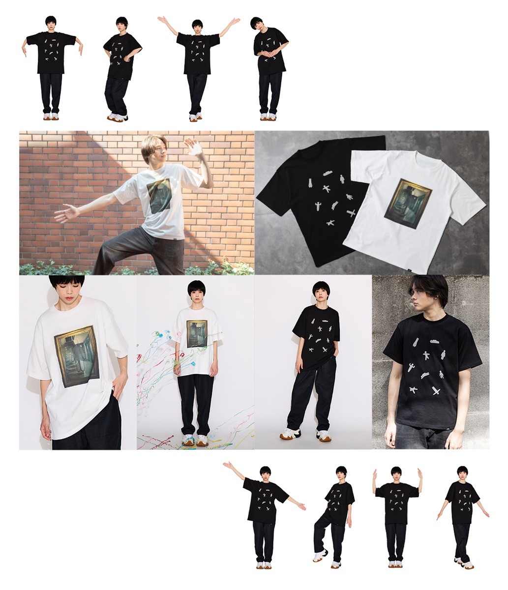 コラボTシャツ着用画像